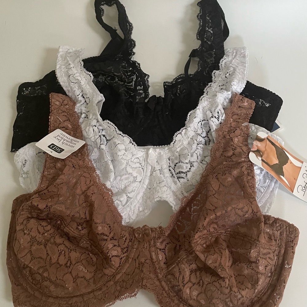 Rene’ Rofe’ Lingerie 3pk bras